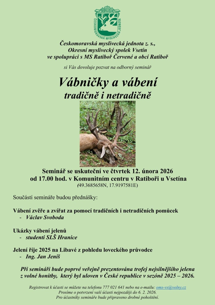 Pozvánka na odborný seminář 12. 2. 2026