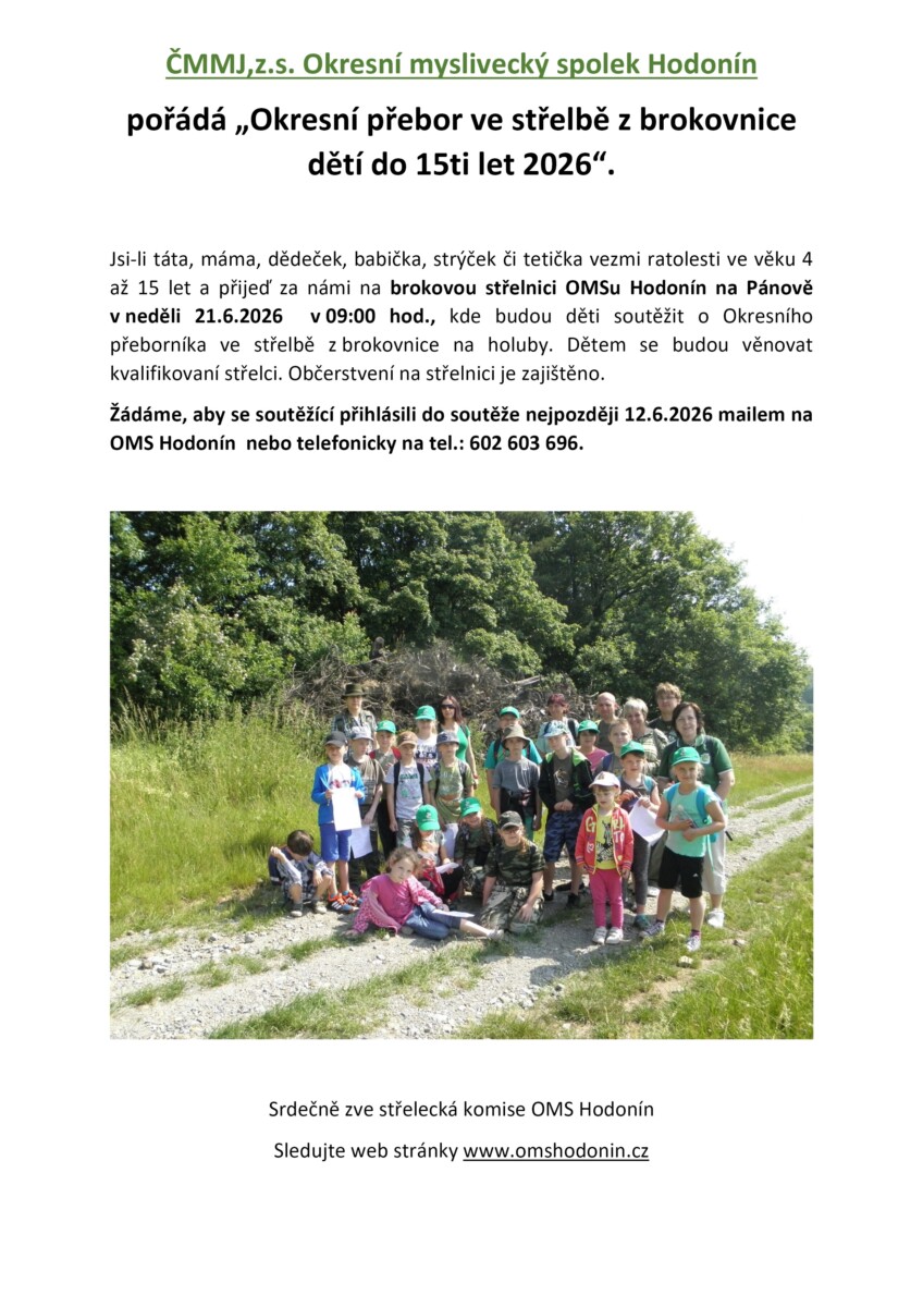 Okresní přebor ve střelbě z brokovnice dětí