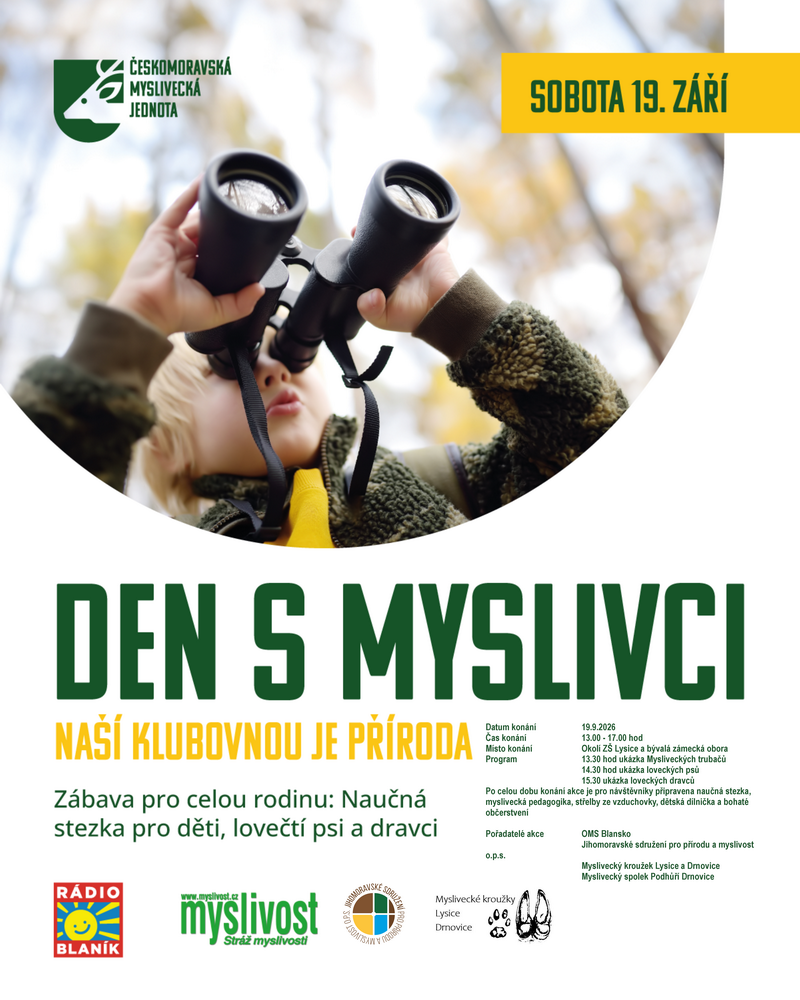 Pozvánka na “Den s myslivci” OMS Blansko